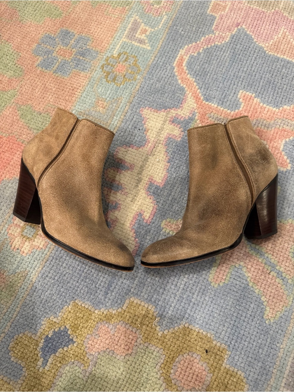 Dolce Vita Suede Ankle Booties in Tan - Women